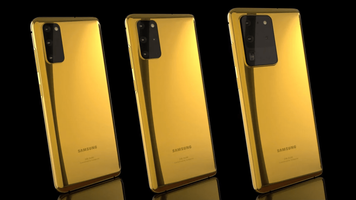 Samsung Galaxy S20 telefoon goud goldgenie Pure Luxe