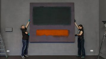 Het desbetreffende Orange on Maroon-schilderij van Rothko