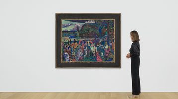 Het schilderij Das bunte Leben van Wassily Kandinsky dat naar de veiling ging