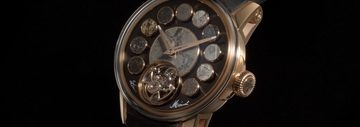 Louis Moinet horloge met 12 meteoriet inzetstukken