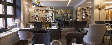 Uitzicht vanaf onze tafel bij restaurant Bridges
