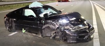 Porsche 992 ongeval