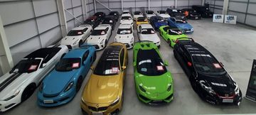 Gestolen sportauto's