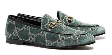gucci jordaan logo embroidered loafers schoenen Pure Luxe