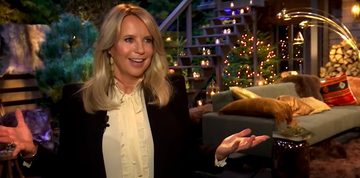 Linda de Mol tijdens een interview