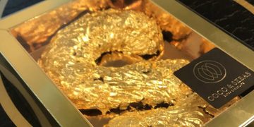 gouden sinterklaasletter Coco & Sebas Pure Luxe