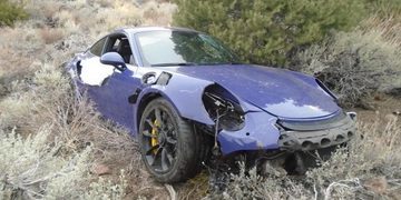 De in de prak gewonnen Porsche in Nevada