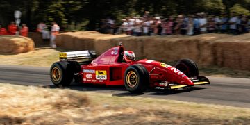 Een Ferrari Formule 1-auto