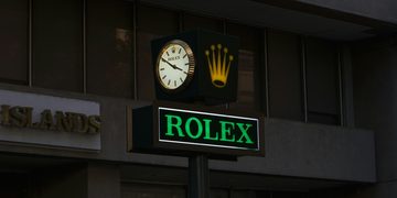 Winkel van Rolex, een van de Zwitserse merken waarvan de export van horloges is toegenomen.
