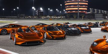 De oranje McLarens