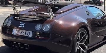 De Bugatti van Cristiano Ronaldo