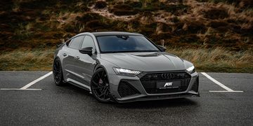 De voorzijde van de Audi RS7 ABT