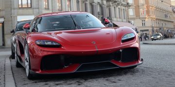 De voorkant van de Koenigsegg Gemera