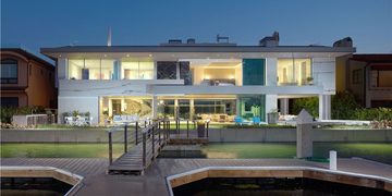 Het herenhuis in Newport Beach