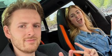 Koen van Heest in zijn nieuwe Lamborghini Urus SE