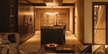 De keuken van de stadsvilla van Steven Bergwijn