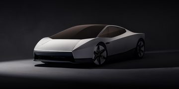 De voorkant van de Tesla Roadster