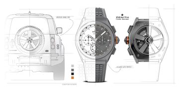 Land Rover Zenith Defy 21 Edition horloge Land Rover Defender Pure Luxe