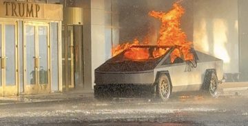 Tesla Cybertruck ontploft