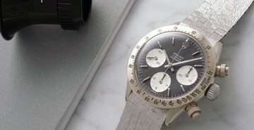 Rolex daytona Unicorn reference 6265 witgoud John Goldberger Philips auctions Pure Luxe