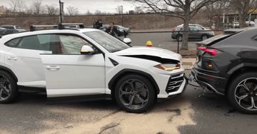 Lamborghini Urus SUV diefstal botsing Malden Amerika Pure Luxe