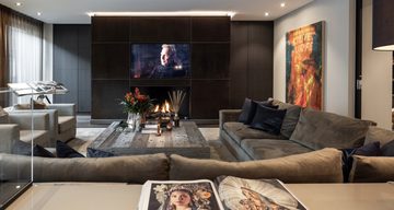 De binnenzijde van het appartement van Ruud Sondag in Amsterdam-Zuid