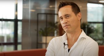 Jitse Groen tijdens een interview