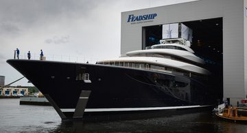 Het superjacht 'Breakthrough' van Feadship
