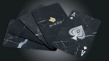 kaartspel marmer mikol speelkaarten Pure Luxe