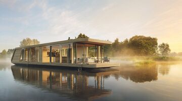 naturecruiser floating houseboat woonboot Pure Luxe