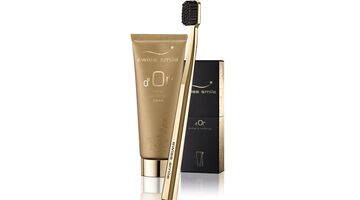 swiss smile d'or golden toothpaste tandpasta neiman marcus Pure Luxe