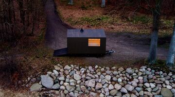 Mobiele scandinavische sauna Pure Luxe