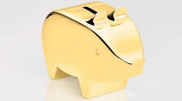 Royal Mint gouden spaarvarken sparen Pure Luxe