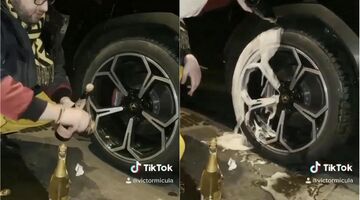 Lamborghini Urus champagne louis roederer christal Pure Luxe