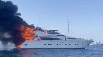 Superjacht 'Irmao' brand