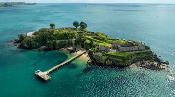 Drake's Island privé-eiland Engeland