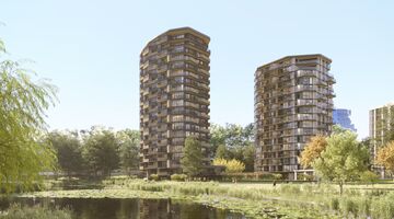 Een impressie van de nieuwe Nobu-woontorens in Amsterdam