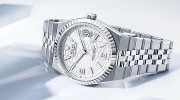 Een zilveren Rolex Land Dweller, één van de nieuwe horloges in 2025