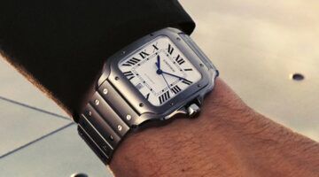 De Cartier Santos van titanium