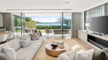 De living van de woning in Sydney