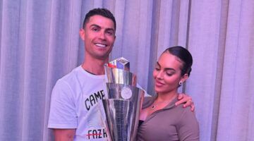 Cristiano Ronaldo en zijn vrouw