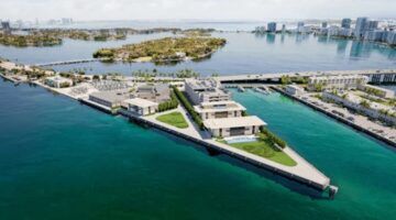 De priv&eacute;jachthaven in Miami