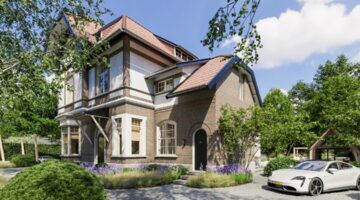De villa in Bussum die vroeger een uitvaartcentrum was