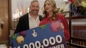 Een stel uit Wales heeft voor de tweede keer in zeven jaar &pound; 1 miljoen gewonnen bij een loterij