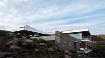 De villa op een klif op Mykonos