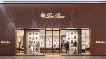 Een winkel van Loro Piana, &eacute;&eacute;n van de merken waar de allerrijksten veel shoppen