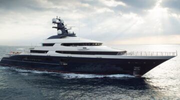 Het ondersteuningsjacht van Oceanco-eigenaar Gabe Newell