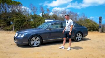 De Bentley Continental Flying Spur van de Britse YouTuber Matt