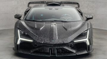 De voorzijde van de Lamborghini Carbonado X