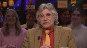 Johan Derksen aan tafel bij Vandaag Inside